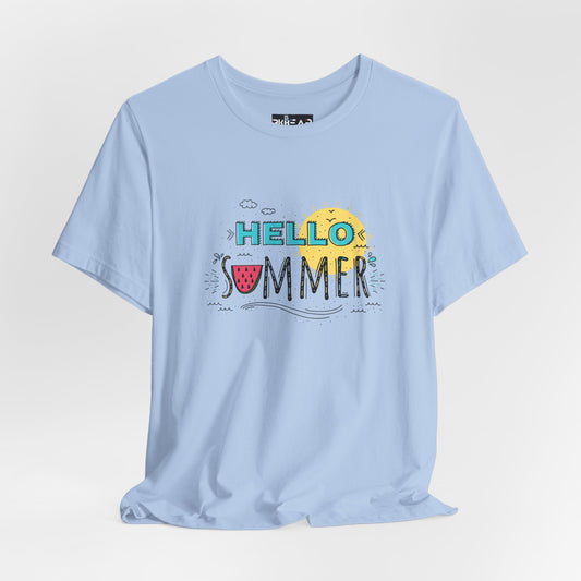Hello Summer. Unisex Jersey Short Sleeve Tee