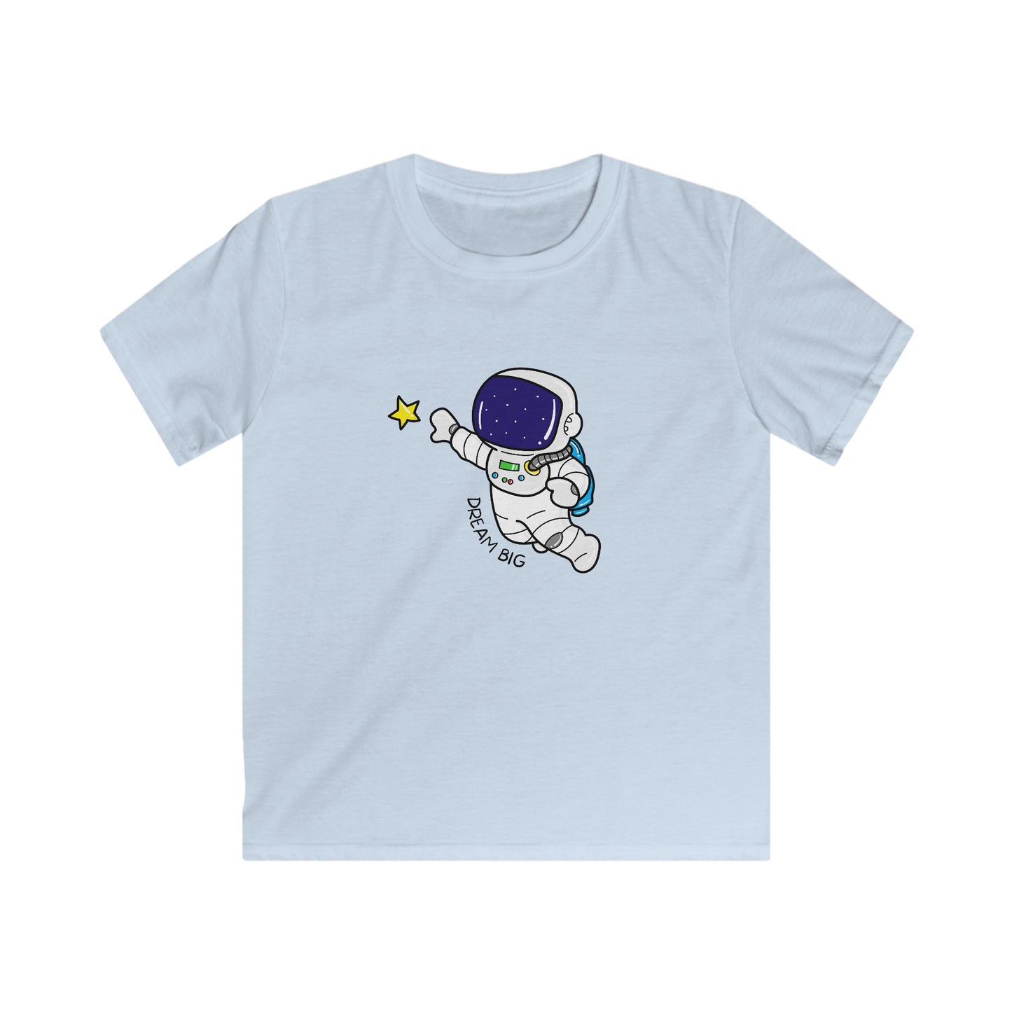 Dream Big Space Kid. Kids Softstyle Tee