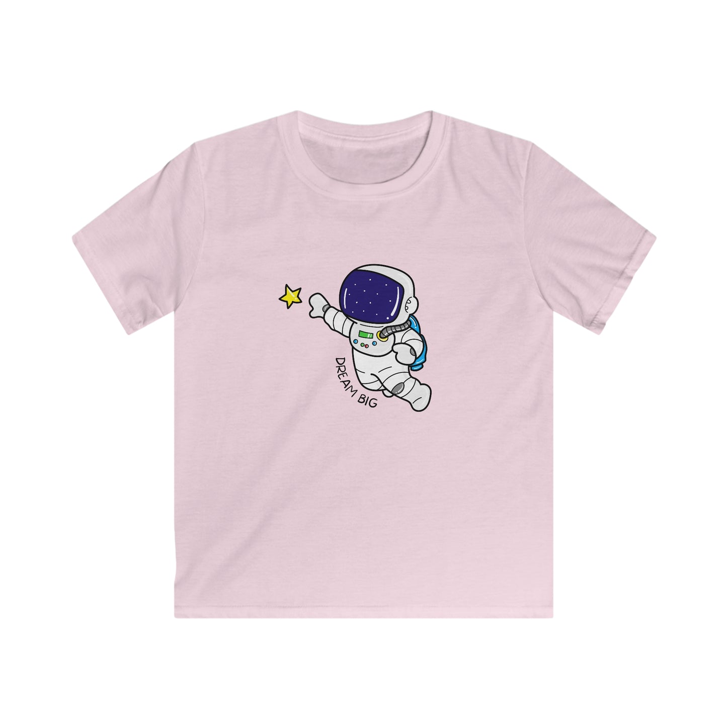 Dream Big Space Kid. Kids Softstyle Tee