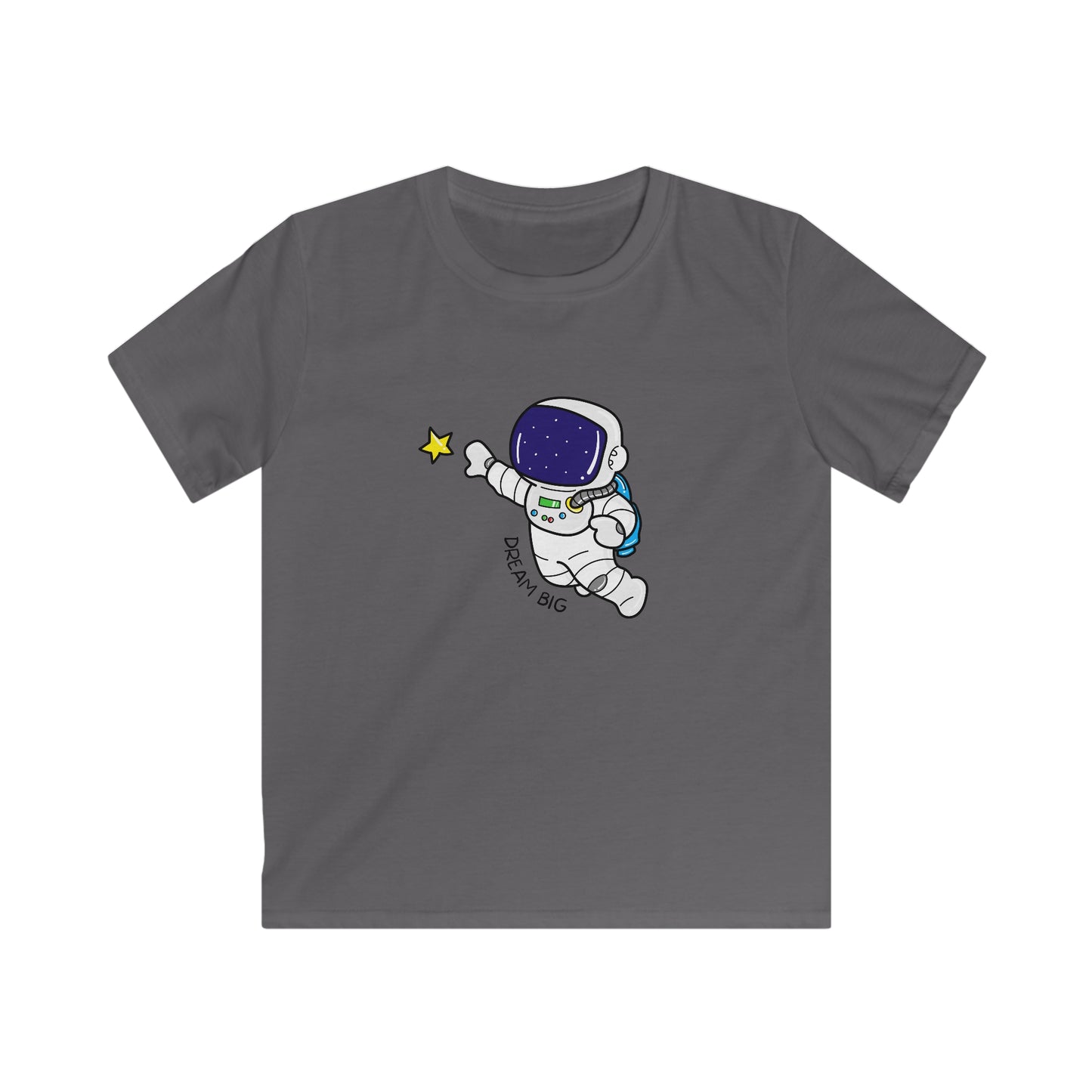 Dream Big Space Kid. Kids Softstyle Tee