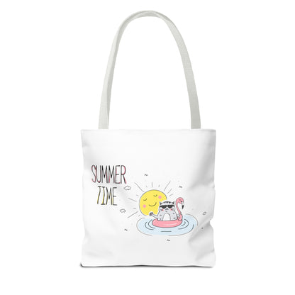 Summer Time Cat. Tote Bag (AOP)