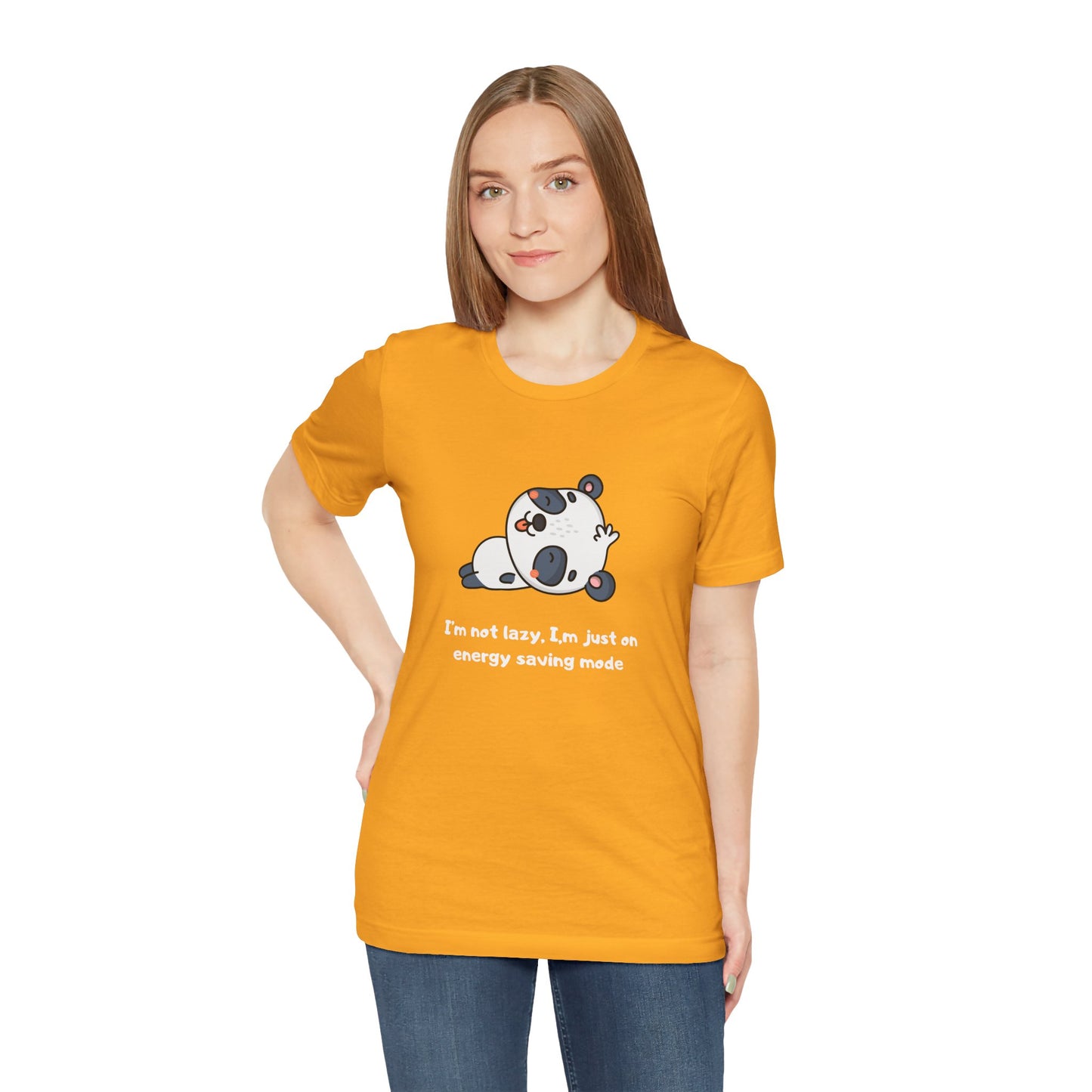 I'm Not Sleeping I'm on Energy Saving Mode. Unisex Jersey Short Sleeve Tee