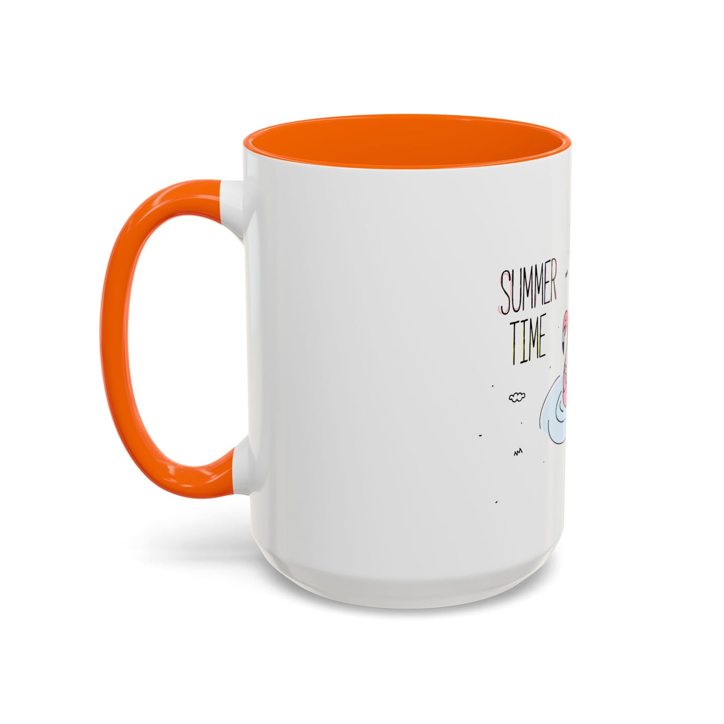 Jingles The Summertime Cat. Accent Coffee Mug, 11oz