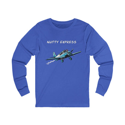 Nutty's Express Delivery. Always On-Time.  Unisex Jersey Long Sleeve Tee.