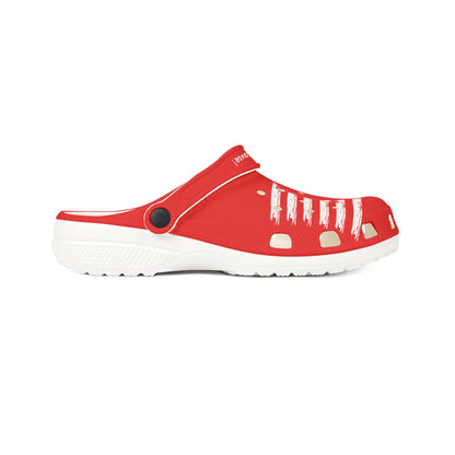 American Flag Dog Rubber Clogs For Men-Red