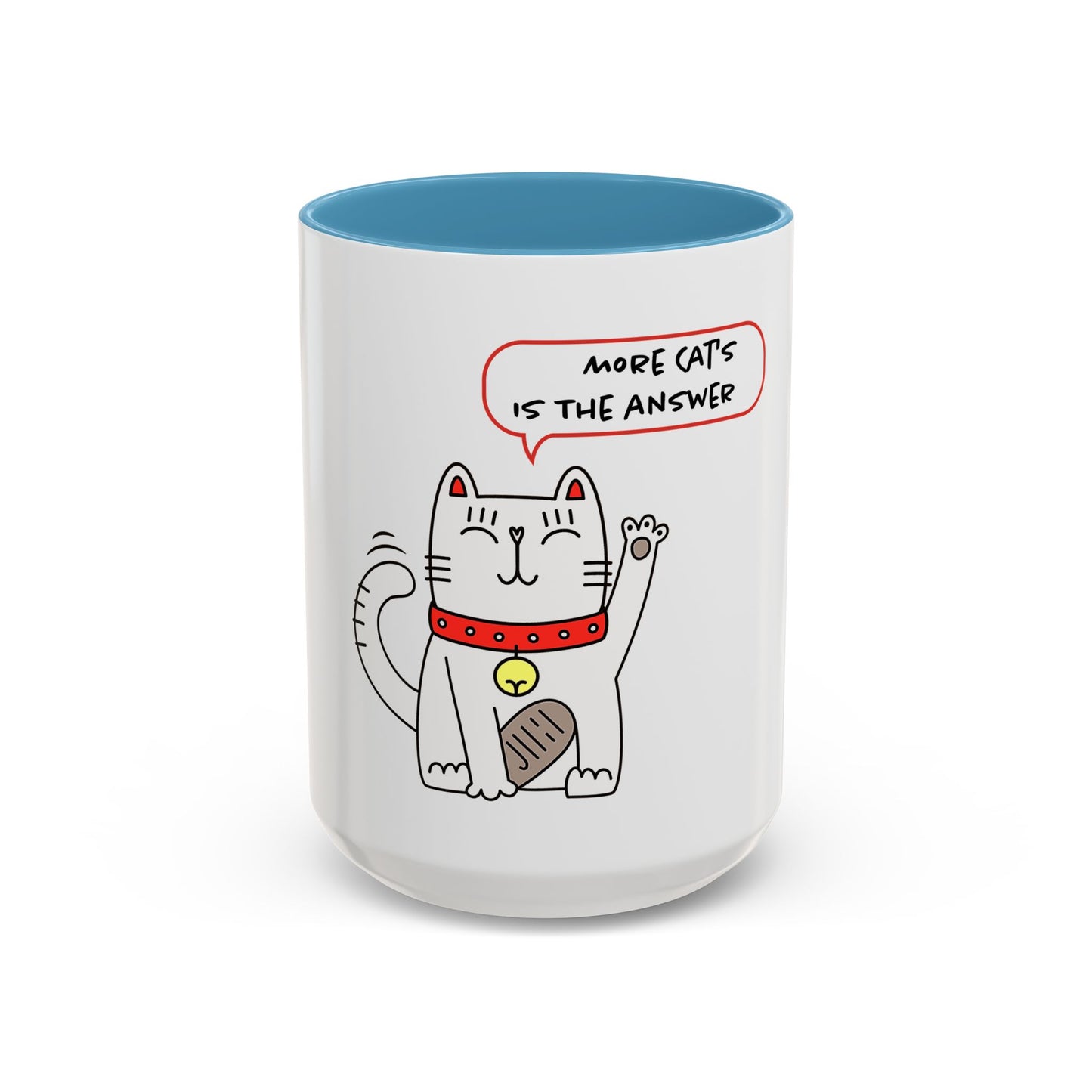 Oliver Says More Cats Is The Answer. Accent Coffee Mug, 11oz