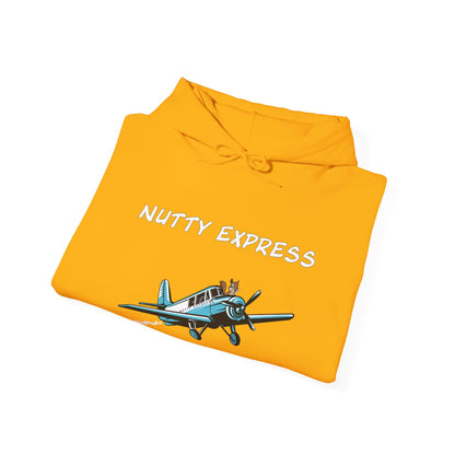 Nutty's Express Delivery. Always On-Time. Unisex Hooded Sweatshirt.