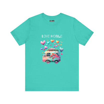 Love Mobile.  Unisex Short Sleeve Tee