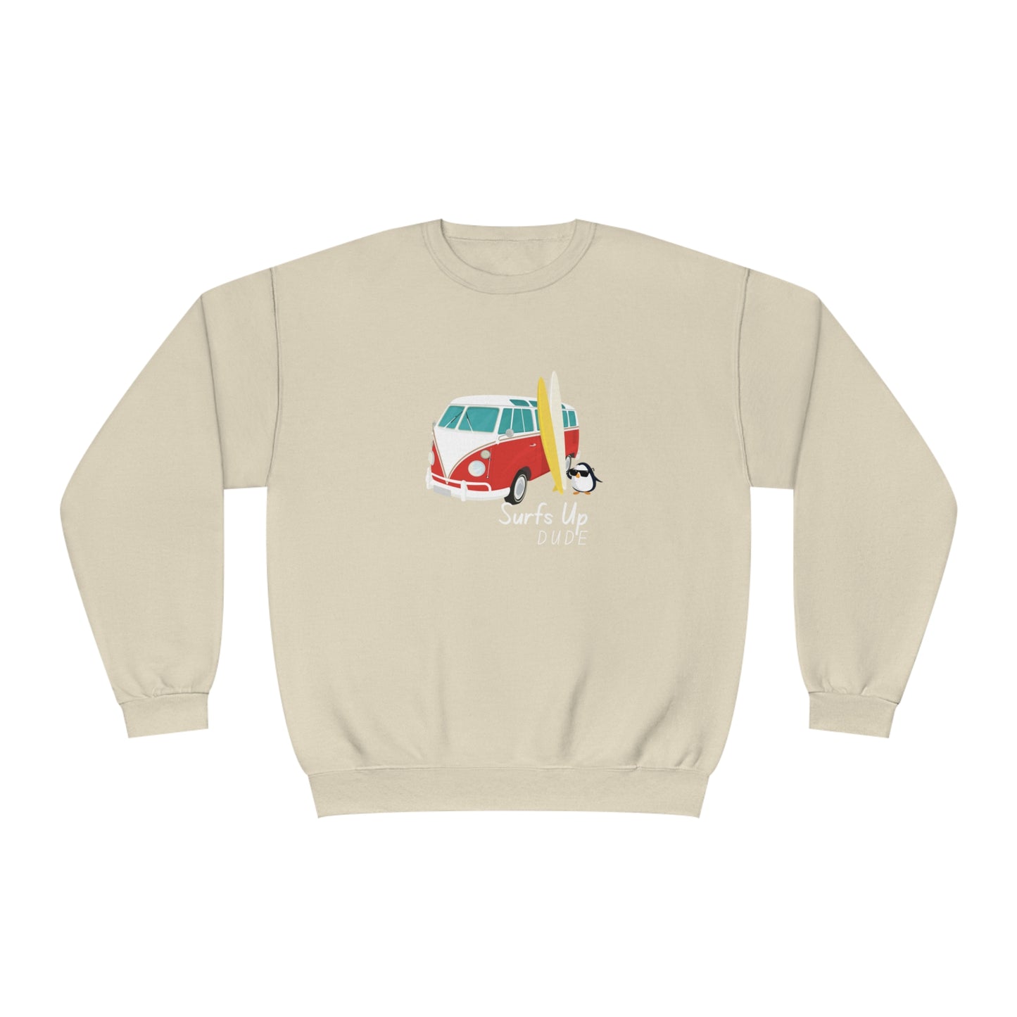 Surfs Up Dude. Unisex NuBlend® Crewneck Sweatshirt