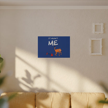 Canvas Print - Funny Cat Leo Saying 'It Wasn't Me'