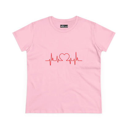 I Love You Heartbeat – Heartbeat Graphic T-Shirt for Women