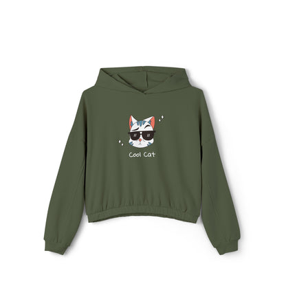 Coco The Coolest Cat I Know.  Women's Cinched Bottom Hoodie