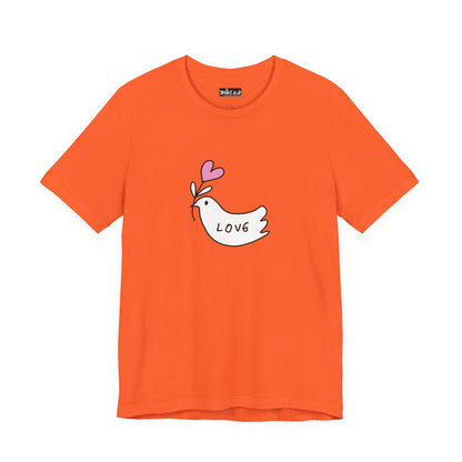 Love. Dove. Unisex Jersey Short Sleeve Tee