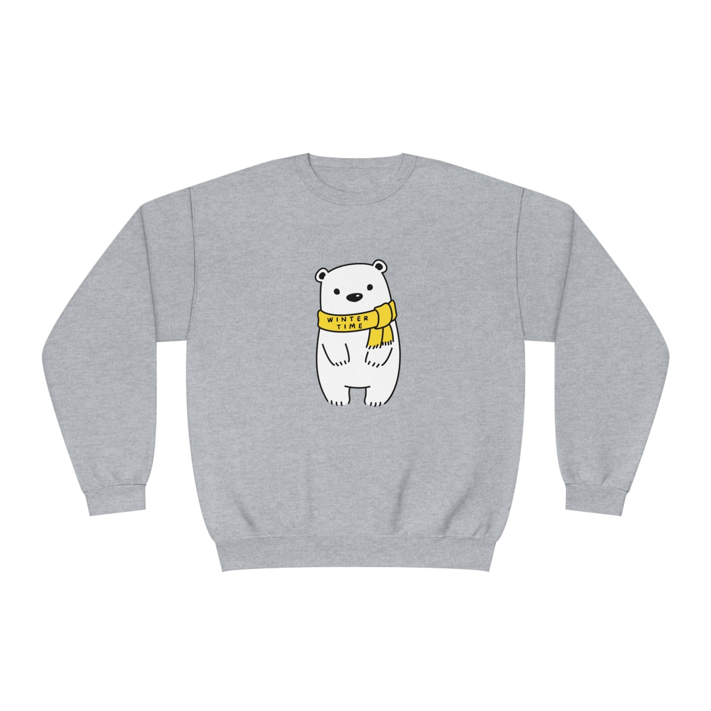 Winter Time BK Bear. Unisex NuBlend® Crewneck Sweatshirt