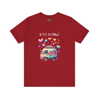 Love Mobile.  Unisex Short Sleeve Tee