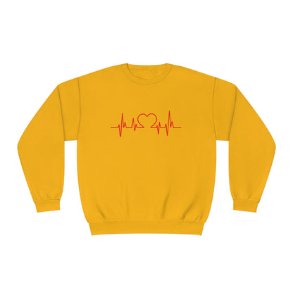 I Love You Heart Beat. Unisex NuBlend® Crewneck Sweatshirt