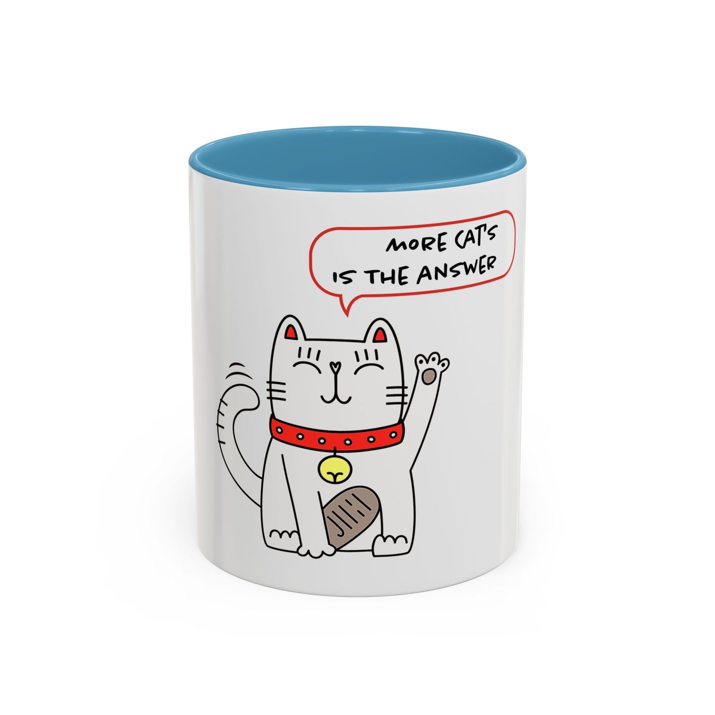 Oliver Says More Cats Is The Answer. Accent Coffee Mug, 11oz