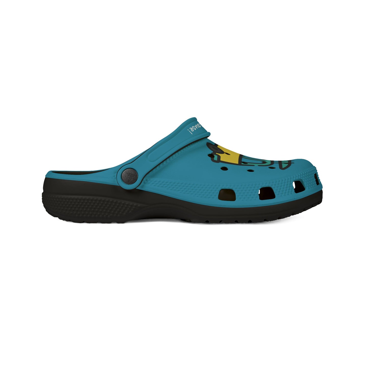 Summer Vibing Van Rubber Clogs For Men- Turquois
