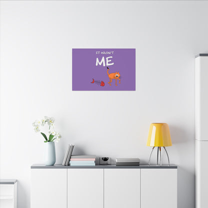Canvas Print - Funny Cat Leo Saying 'It Wasn't Me'