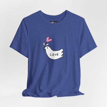 Love. Dove. Unisex Jersey Short Sleeve Tee
