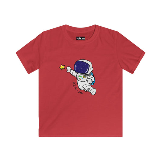 Dream Big Space Graphic. Kids Softstyle Tee