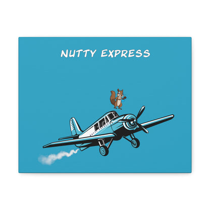 Nutty's Express Delivery. Always On-Time. Canvas Gallery Wraps