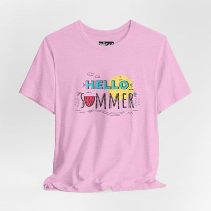 Hello Summer. Unisex Jersey Short Sleeve Tee