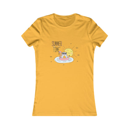 Jingles The Summertime Cat. Women's Favorite Tee