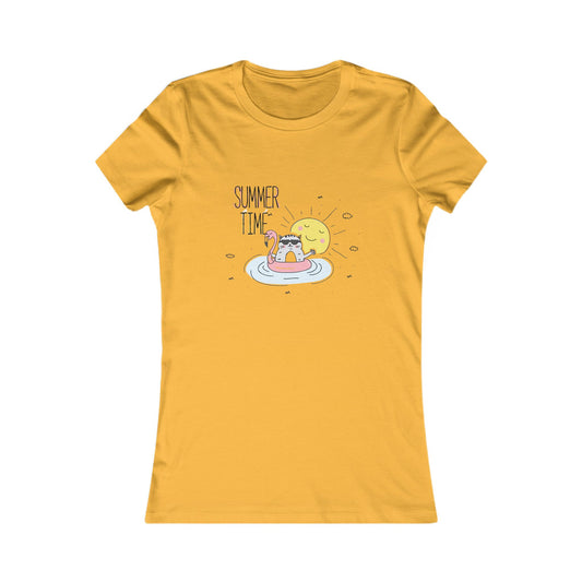 Jingles The Summertime Cat. Women's Favorite Tee