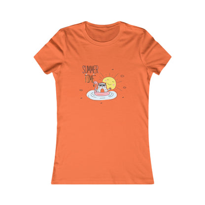 Jingles The Summertime Cat. Women's Favorite Tee