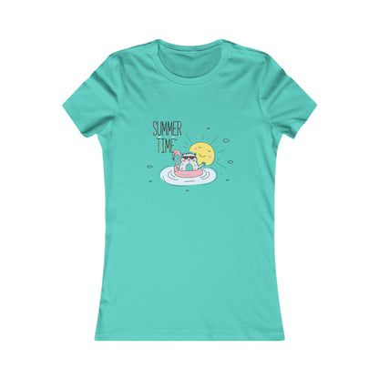 Jingles The Summertime Cat. Women's Favorite Tee