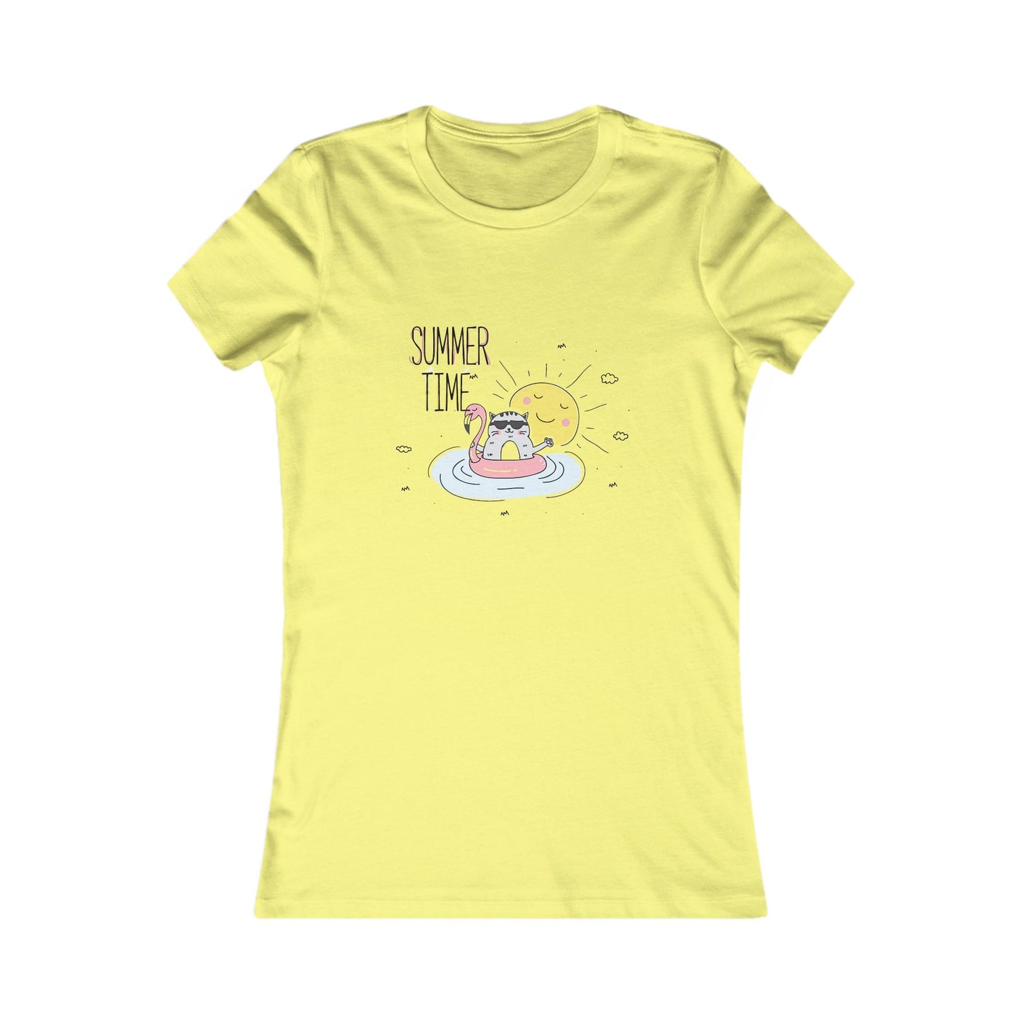 Jingles The Summertime Cat. Women's Favorite Tee