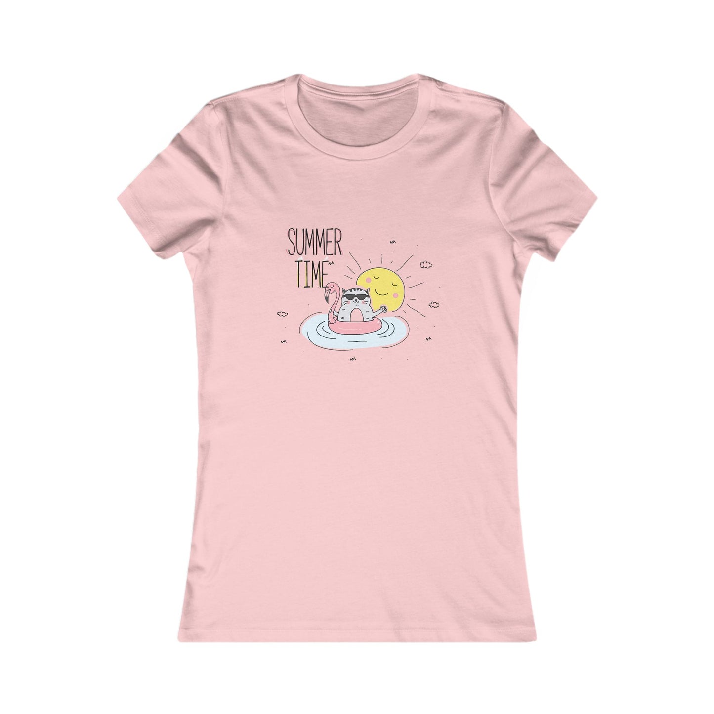 Jingles The Summertime Cat. Women's Favorite Tee