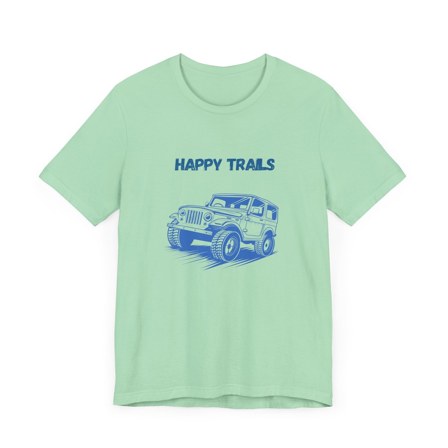 Exploring Happy Trails In a Jeep.  Unisex Short Sleeve Tee