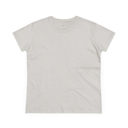 Solid Azalea. Women's Midweight Cotton Tee