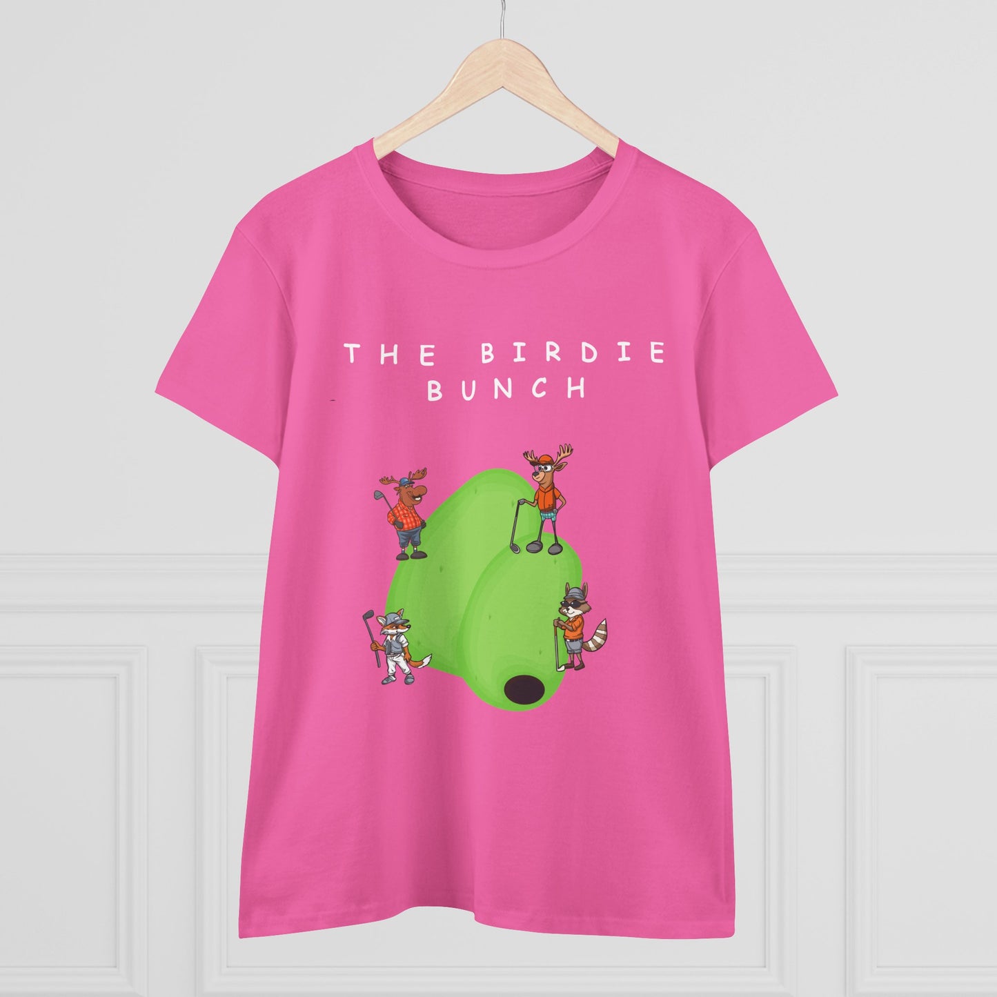 The Birdie Bunch.  Midweight Women's Cotton Tee.