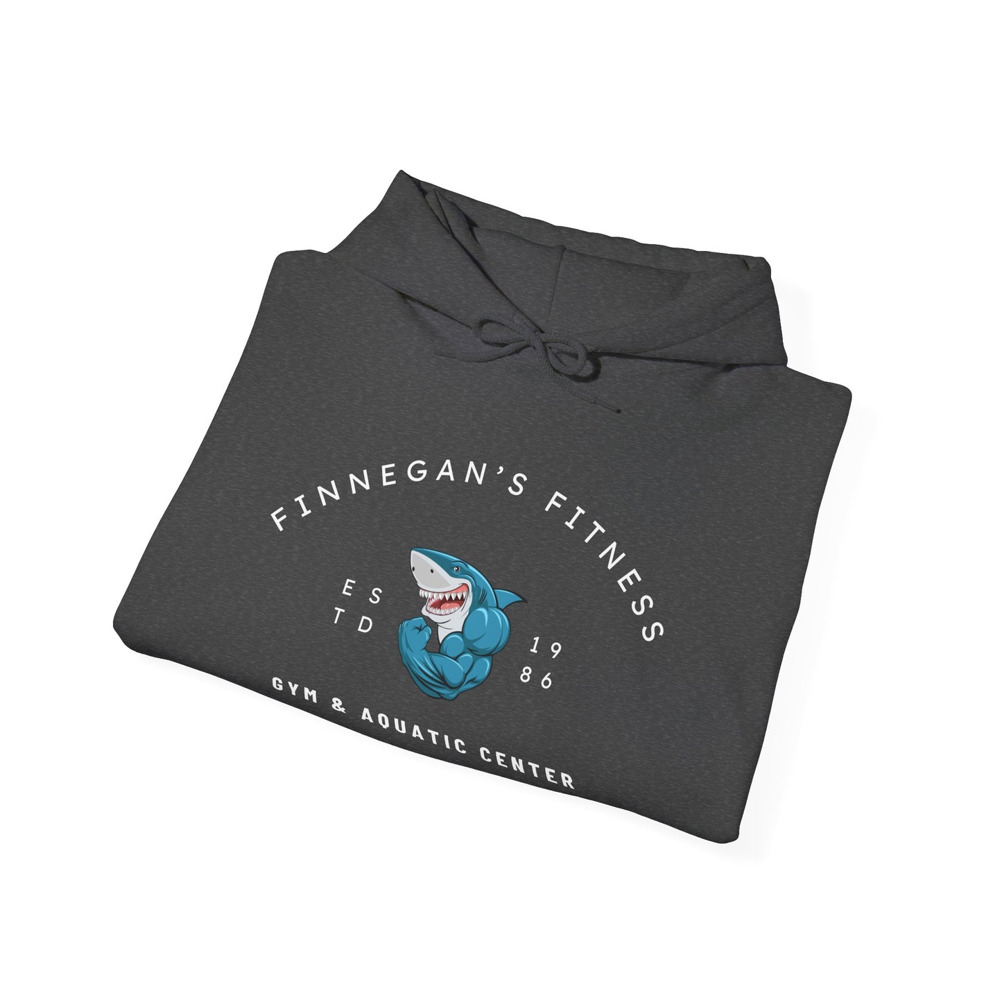 Shark Gym Hoodie – Finnegan’s Fitness & Aquatic Center Sweatshirt