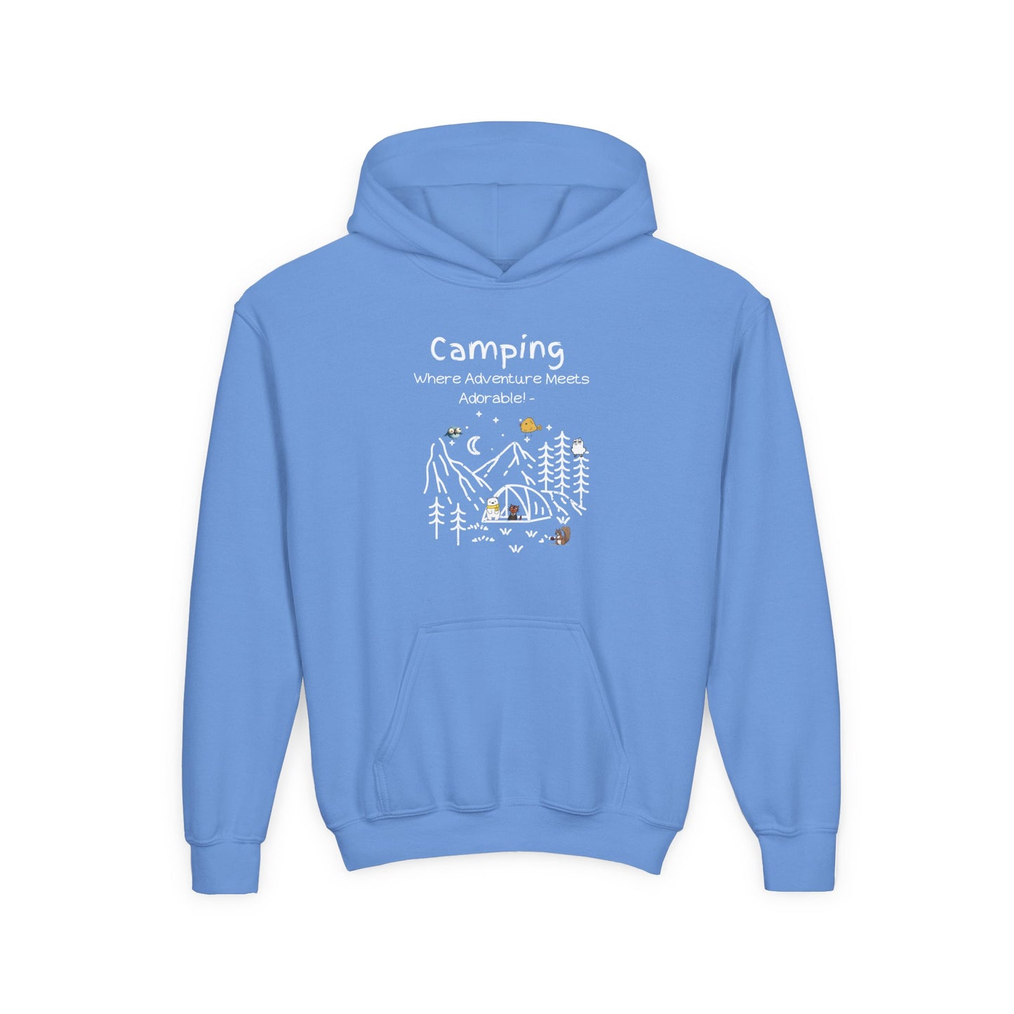 Camping. Where Adventure Meets Adorable.  Kids Hoodie