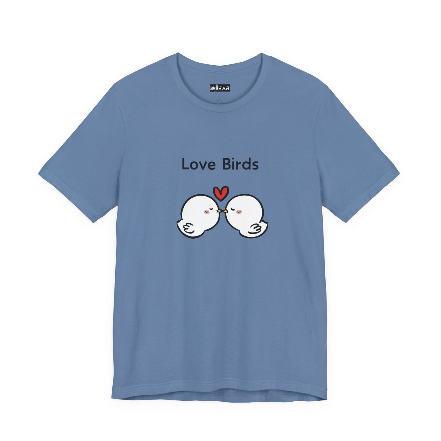 Love Birds Boyfriend T Graphic. Unisex Jersey Short Sleeve Tee