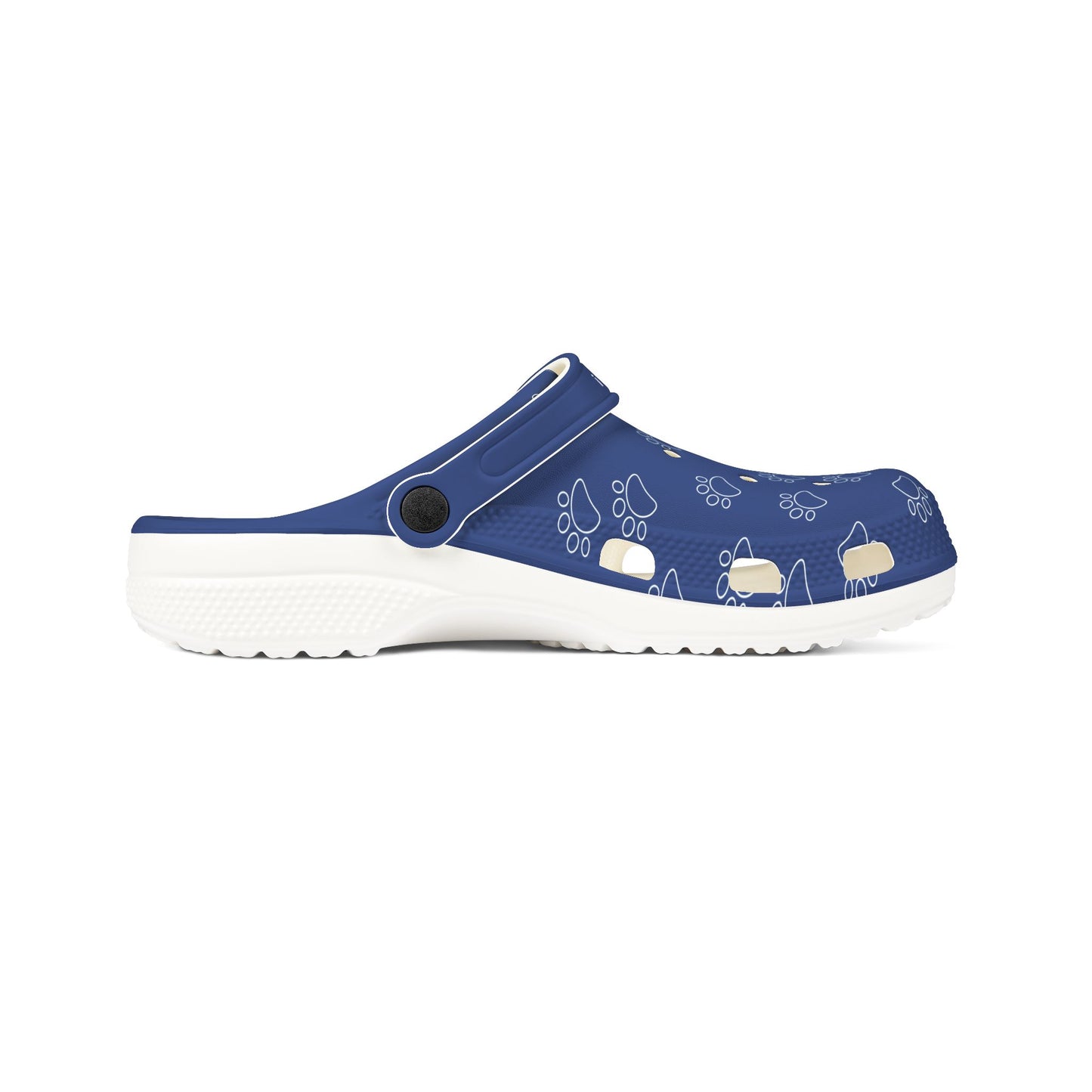 Blue Paw Print Clogs For Men - Dawgs For A Cause