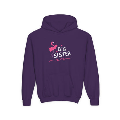 Big Sister Cute Pelican Design - Girls Youth Hoodie