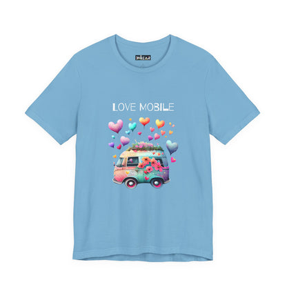 Love Mobile.  Unisex Short Sleeve Tee