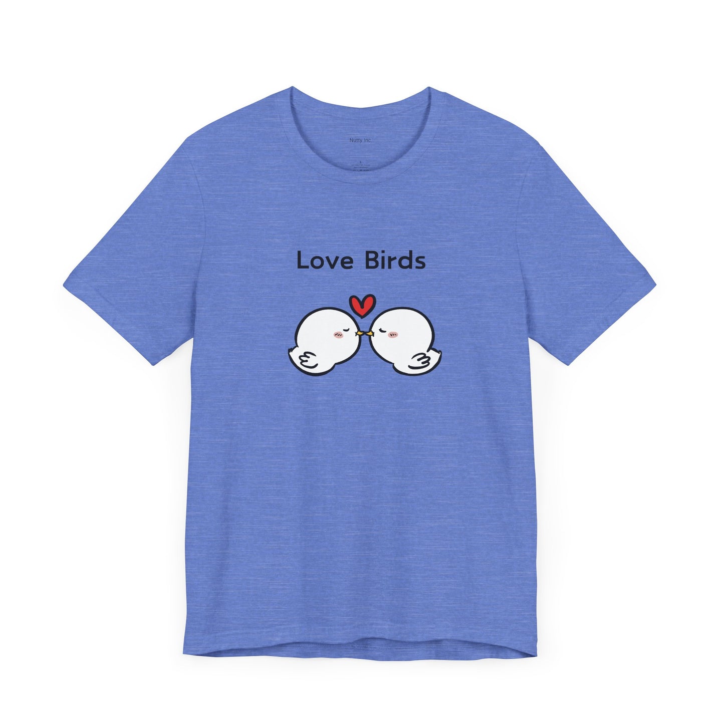 White Canary Love Birds. Unisex Jersey Short Sleeve Tee