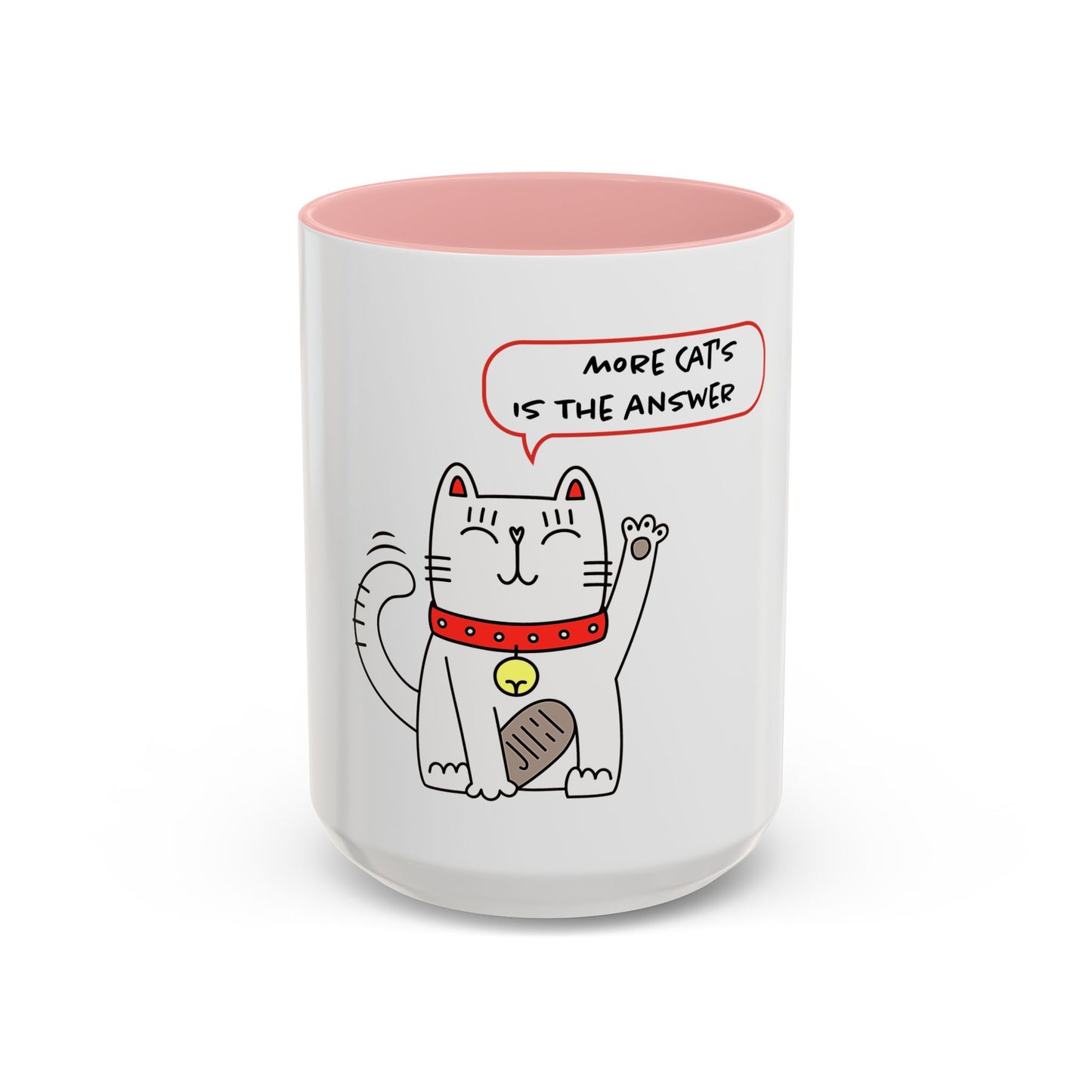 Oliver Says More Cats Is The Answer. Accent Coffee Mug, 11oz