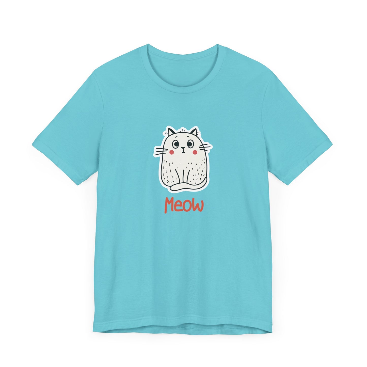 Loki The Cat. Meow. Unisex Jersey Short Sleeve Tee
