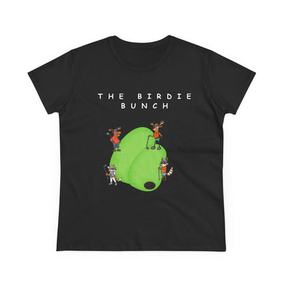 The Birdie Bunch.  Midweight Women's Cotton Tee.