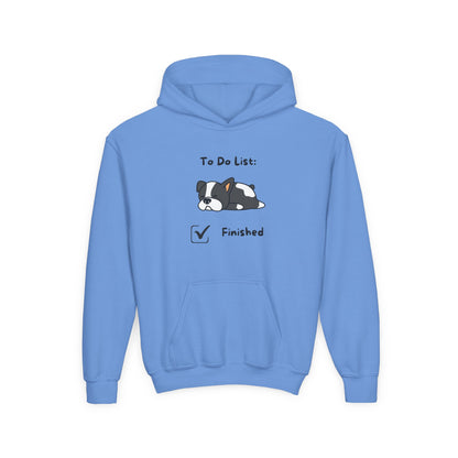 To Do List Finished- Funny Kids Animal Graphic Hoodie