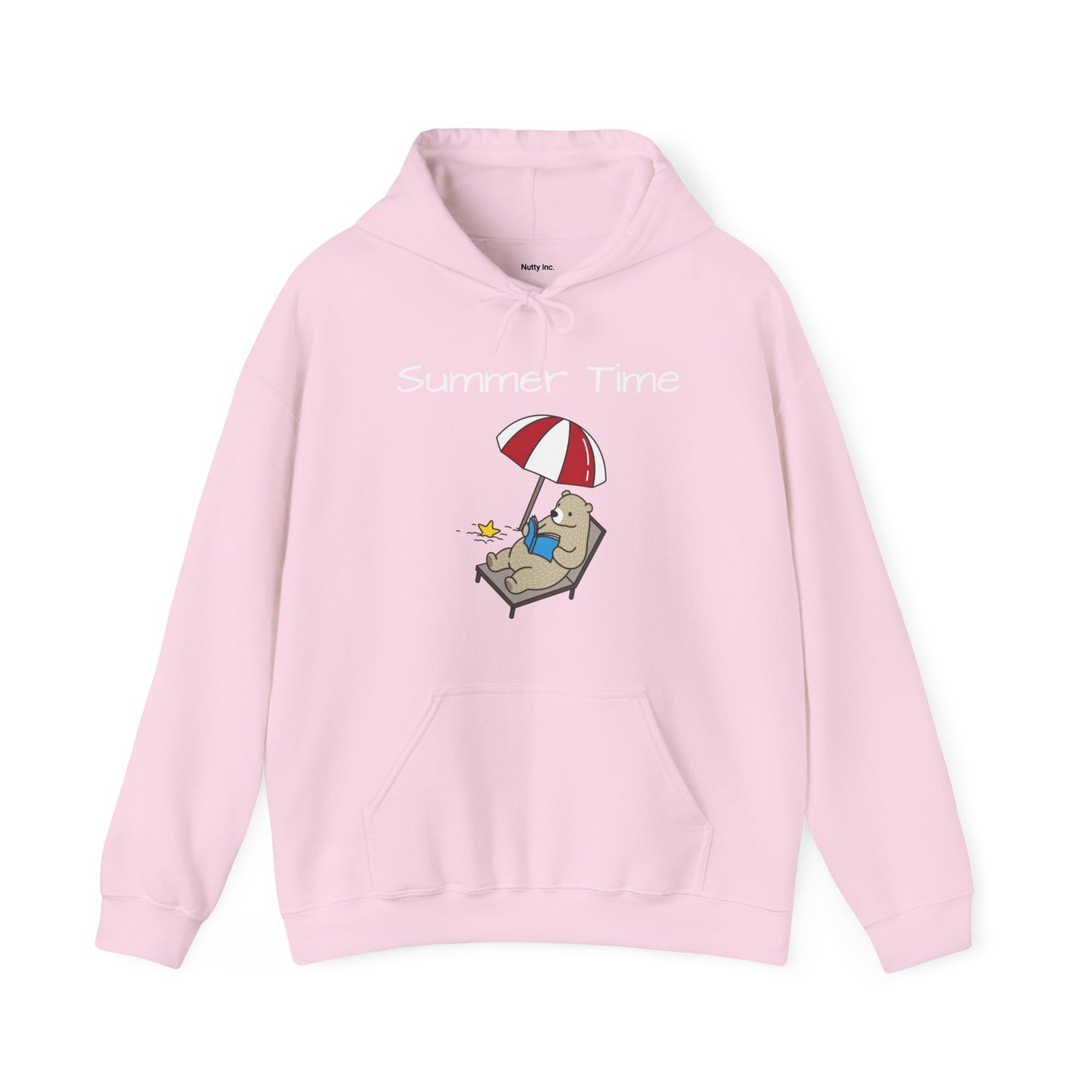 Summertime. Bear. Unisex Hooded Sweatshirt.
