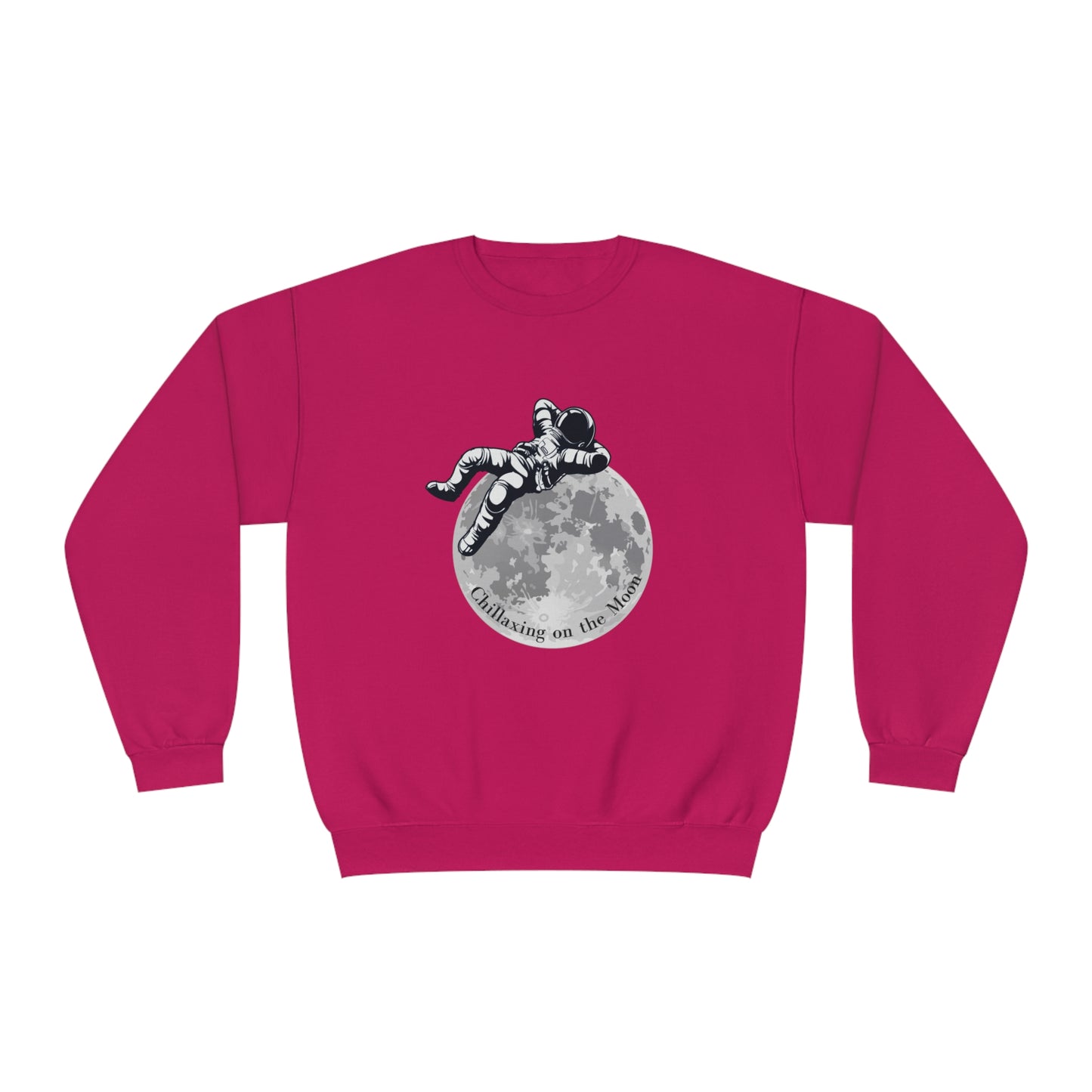 Chillaxing on The Moon. Unisex NuBlend® Crewneck Sweatshirt