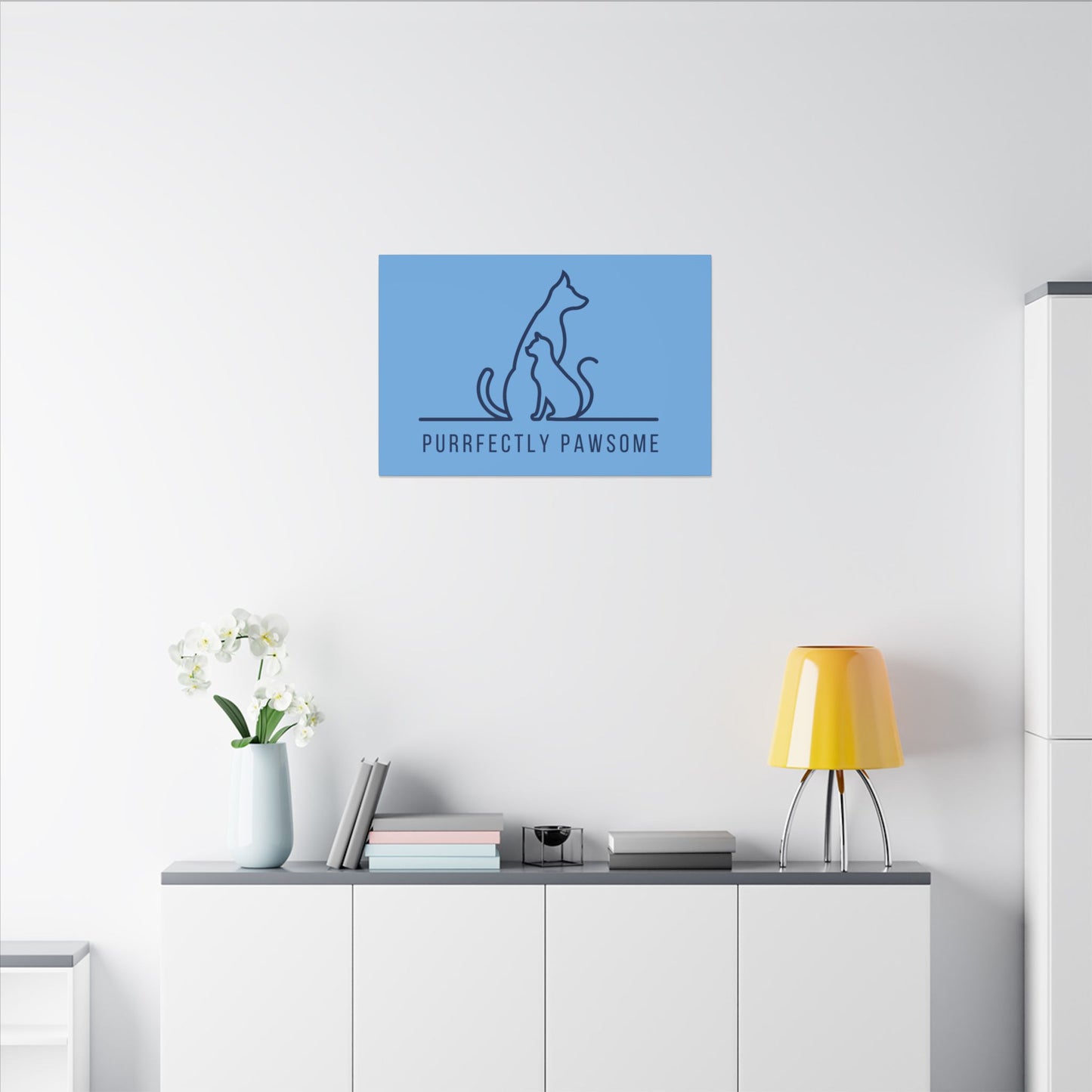 Purrfectly Pawsome. Canvas Gallery Wraps